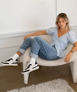 DOLCE VITA Sneakers*Adella Sneakers White Black Leather