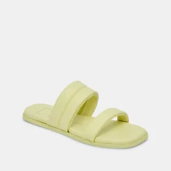 DOLCE VITA Sandals*Adore Sandals Lemon Cream Leather