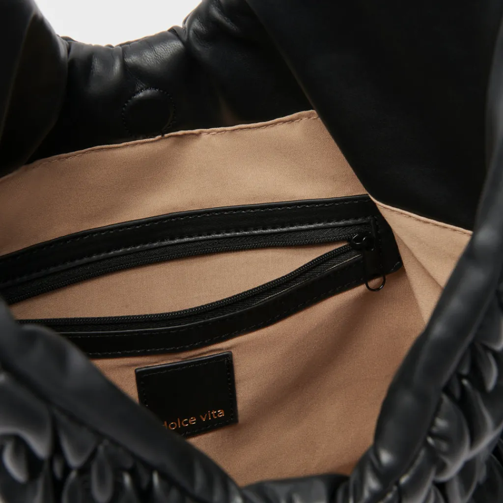 DOLCE VITA Handbags*Angie Tote Black Faux Leather