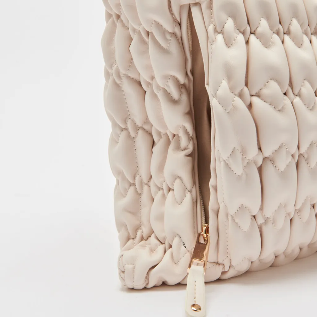 DOLCE VITA Handbags*Angie Tote Ivory Faux Leather