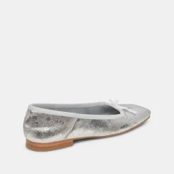 DOLCE VITA Flats & Loafers*Anisa Ballet Flats Silver Distressed Leather