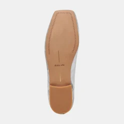 DOLCE VITA Flats & Loafers*Anisa Ballet Flats Silver Distressed Leather