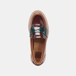 DOLCE VITA Flats & Loafers*Arabel Loafers Burgundy Multi Patent Leather