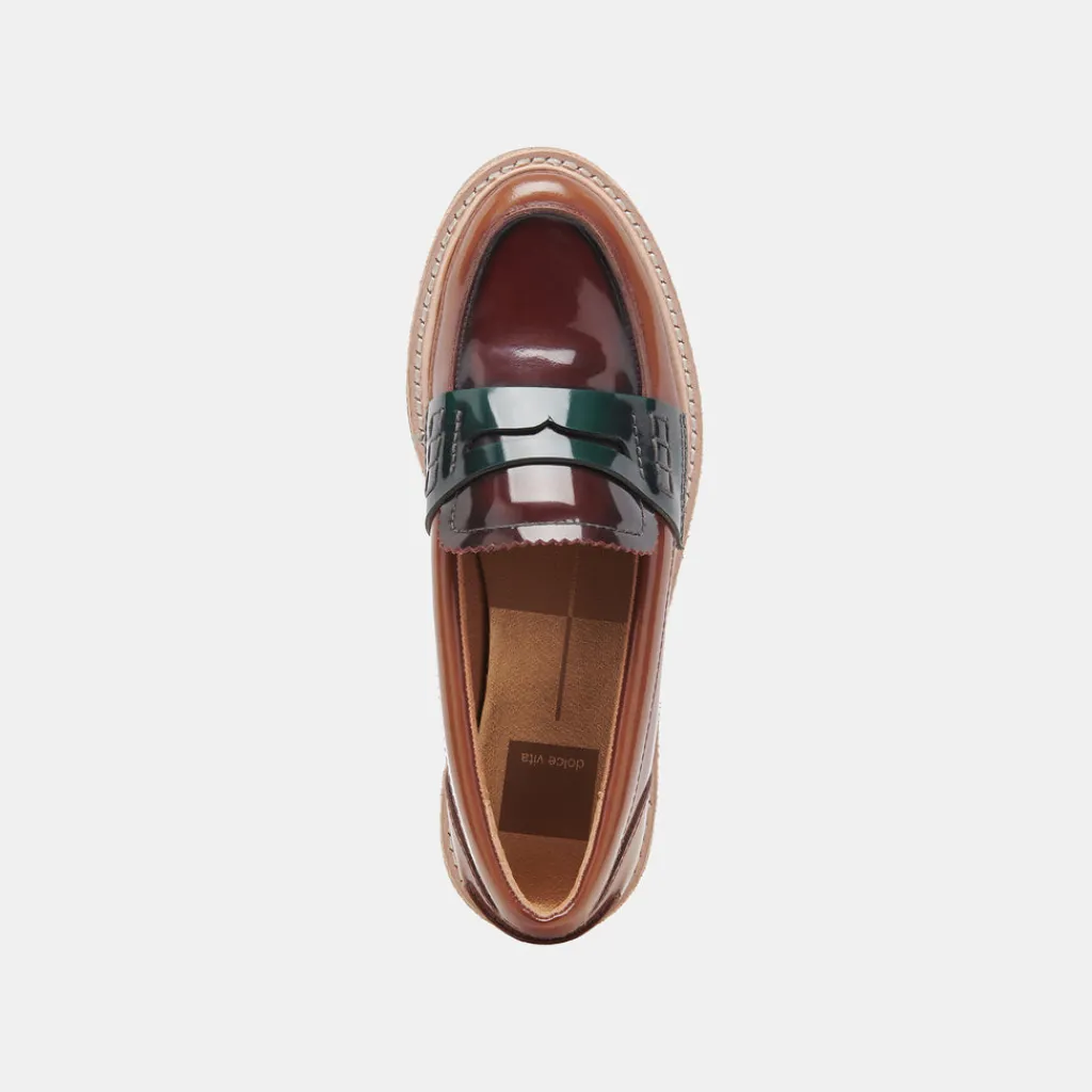 DOLCE VITA Flats & Loafers*Arabel Loafers Burgundy Multi Patent Leather
