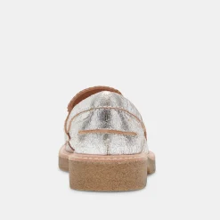 DOLCE VITA Flats & Loafers*Arabel Loafers Silver Distressed Leather