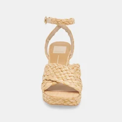 DOLCE VITA Sandals*Asala Heels Lt Natural Raffia