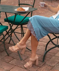 DOLCE VITA Sandals*Ashby Wide Heels Cafe Stella