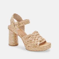 DOLCE VITA Heels*Asher Heels Lt Natural Raffia