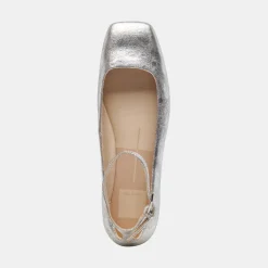 DOLCE VITA Flats & Loafers*Ashya Ballet Flats Silver Distressed Leather
