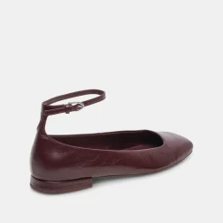 DOLCE VITA Flats & Loafers*Ashya Ballet Flats Wine Crinkle Patent