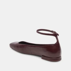 DOLCE VITA Flats & Loafers*Ashya Ballet Flats Wine Crinkle Patent