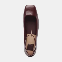 DOLCE VITA Flats & Loafers*Ashya Ballet Flats Wine Crinkle Patent