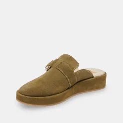 DOLCE VITA Flats & Loafers*Astor Plush Flats Olive Suede