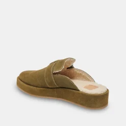 DOLCE VITA Flats & Loafers*Astor Plush Flats Olive Suede