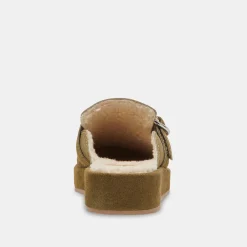 DOLCE VITA Flats & Loafers*Astor Plush Flats Olive Suede