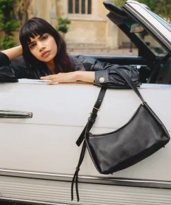 DOLCE VITA Handbags*Audri Shoulder Bag Black Leather