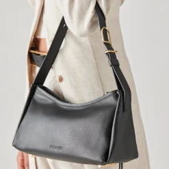 DOLCE VITA Handbags*Audri Shoulder Bag Black Leather