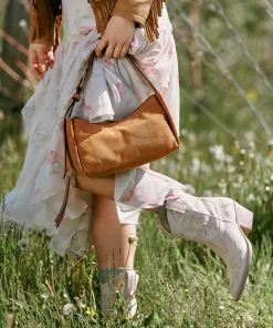 DOLCE VITA Handbags*Audri Shoulder Bag Rusty Oak Suede