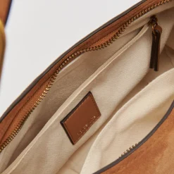 DOLCE VITA Handbags*Audri Shoulder Bag Rusty Oak Suede