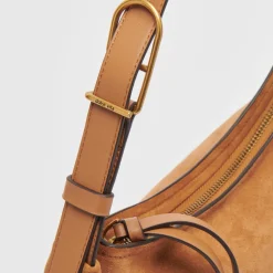 DOLCE VITA Handbags*Audri Shoulder Bag Rusty Oak Suede