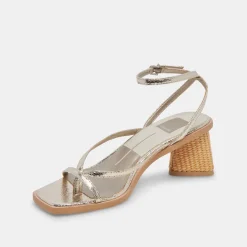 DOLCE VITA Sandals*Banita Sandals Light Gold Crackled Stella