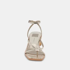 DOLCE VITA Sandals*Banita Sandals Light Gold Crackled Stella
