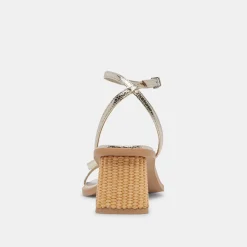 DOLCE VITA Sandals*Banita Sandals Light Gold Crackled Stella