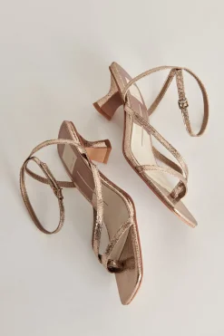 DOLCE VITA Heels*Baylor Heels Dark Gold Crackled Stella