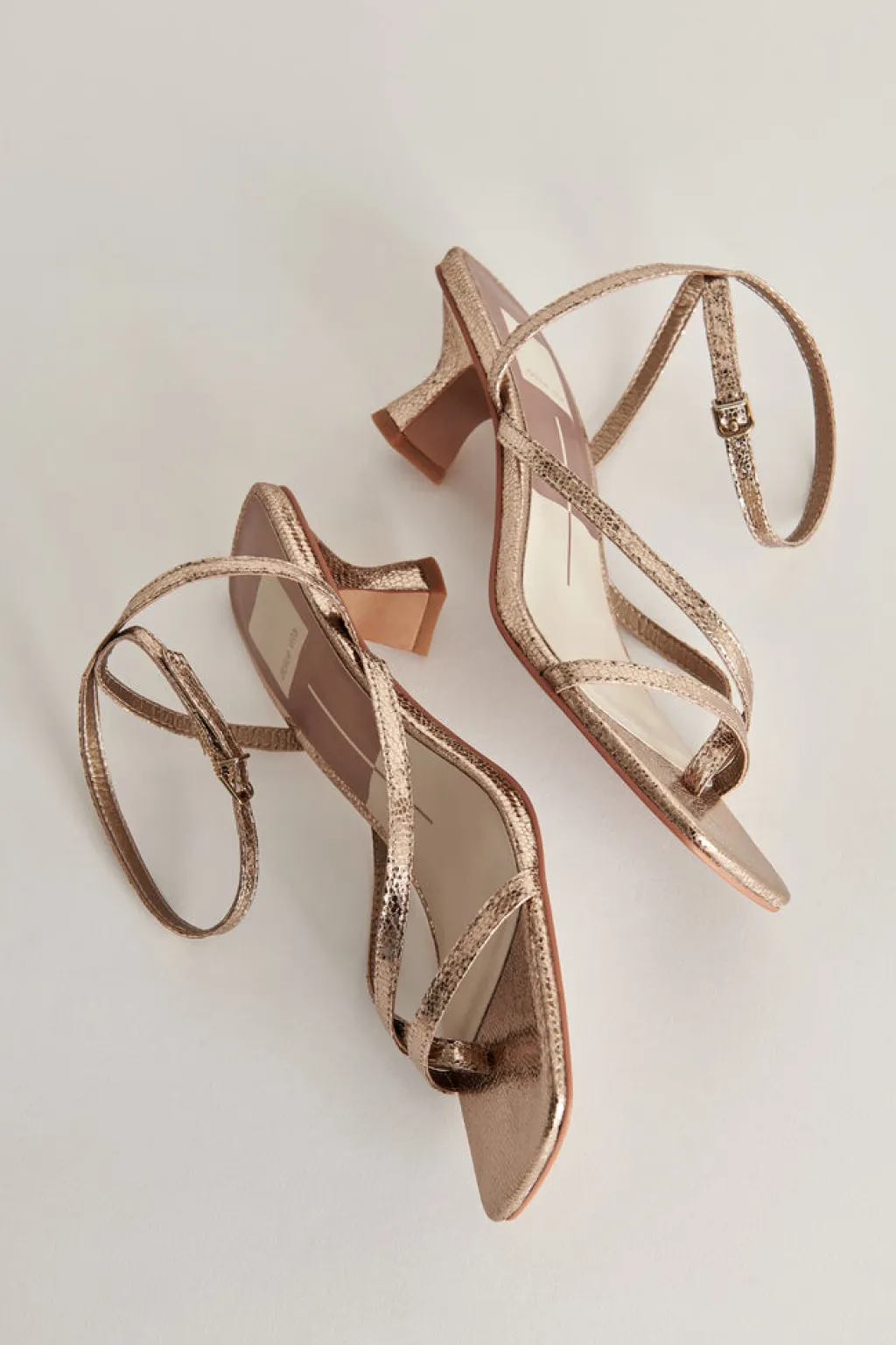 DOLCE VITA Heels*Baylor Heels Dark Gold Crackled Stella