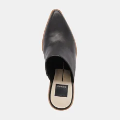 DOLCE VITA Wedges*Beema Mules Black Leather