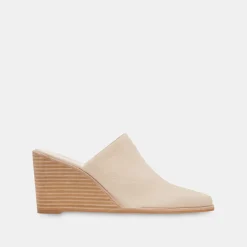 DOLCE VITA Wedges*Beema Mules Sand Nubuck