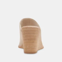 DOLCE VITA Wedges*Beema Mules Sand Nubuck