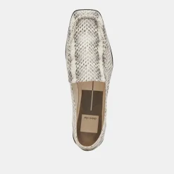 DOLCE VITA Flats & Loafers*Beny Flats Grey White Snake Embossed