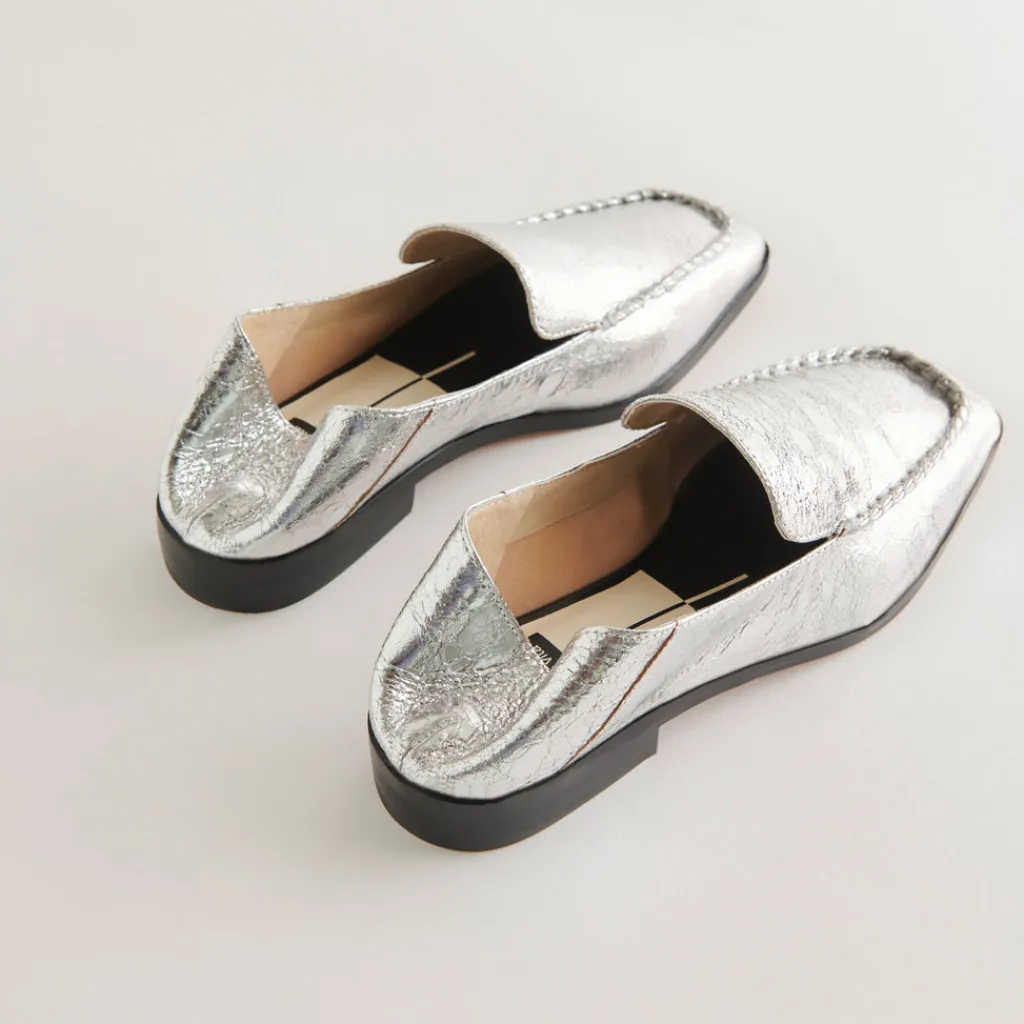 DOLCE VITA Flats & Loafers*Beny Flats Silver Distressed Leather