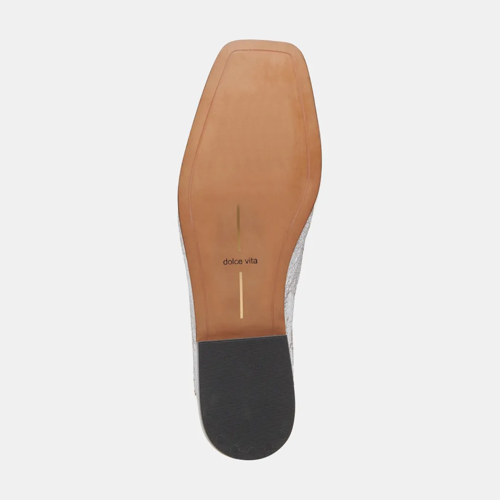 DOLCE VITA Flats & Loafers*Beny Flats Silver Distressed Leather