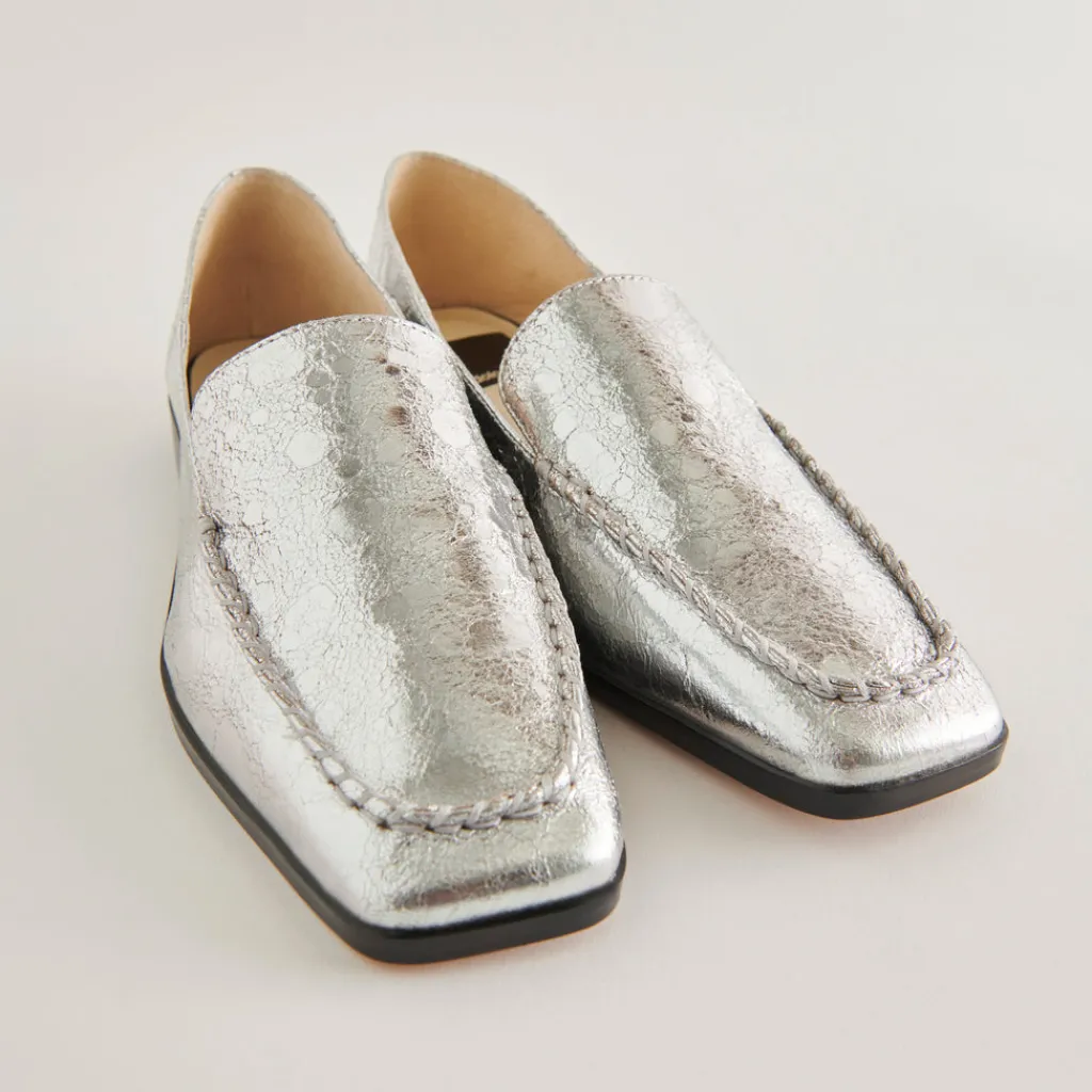 DOLCE VITA Flats & Loafers*Beny Flats Silver Distressed Leather