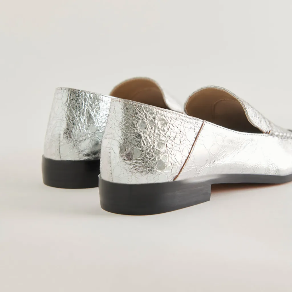 DOLCE VITA Flats & Loafers*Beny Flats Silver Distressed Leather