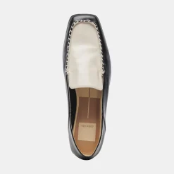 DOLCE VITA Flats & Loafers*Beny Flats White Black Crinkle Patent