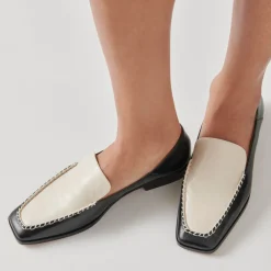 DOLCE VITA Flats & Loafers*Beny Flats White Black Crinkle Patent