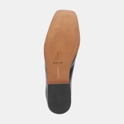 DOLCE VITA Flats & Loafers*Beny Wide Flats White Black Crinkle Patent