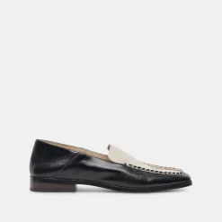 DOLCE VITA Flats & Loafers*Beny Wide Flats White Black Crinkle Patent