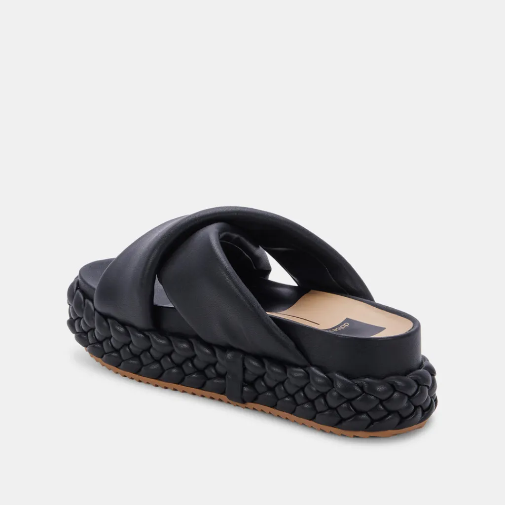DOLCE VITA Wedges*Blume Sandals Black Stella