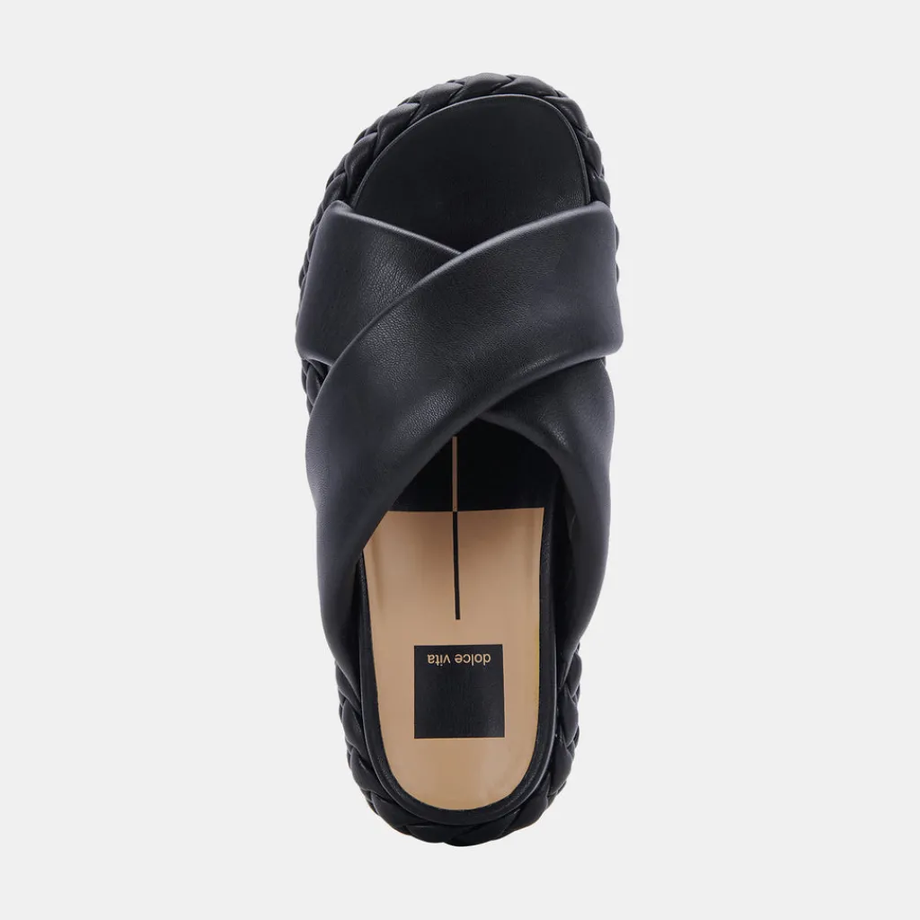 DOLCE VITA Wedges*Blume Sandals Black Stella