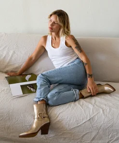 DOLCE VITA Boots & Booties*Bounty Boots Rose Gold Distressed Leather