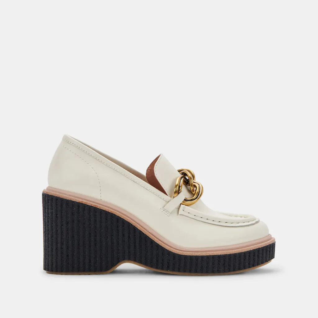 DOLCE VITA Wedges*Brenan Wedges Off White Leather