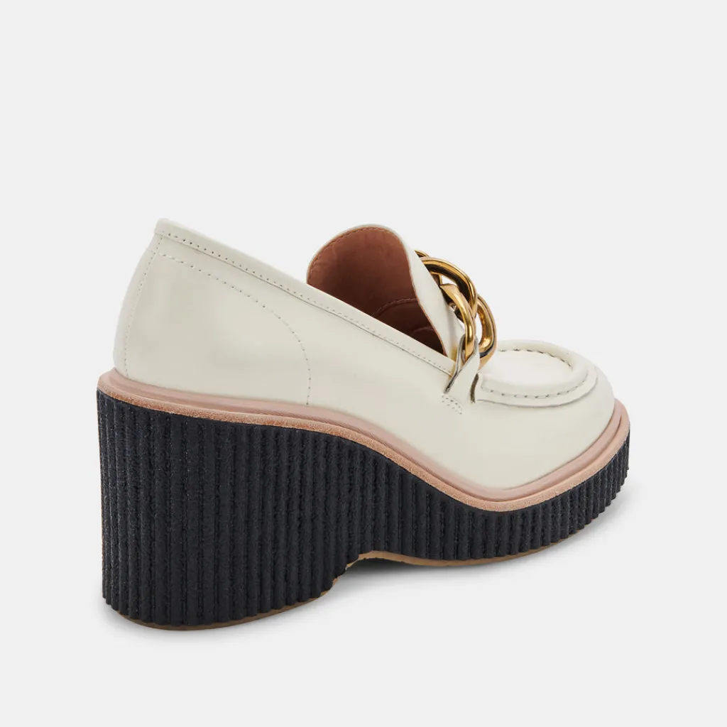 DOLCE VITA Wedges*Brenan Wedges Off White Leather