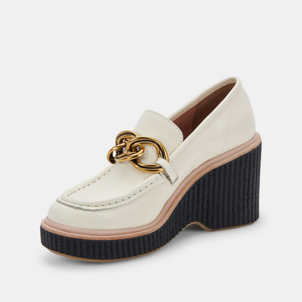 DOLCE VITA Wedges*Brenan Wedges Off White Leather