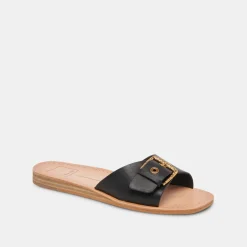 DOLCE VITA Sandals*Cabana Sandals Black Leather
