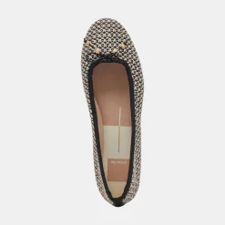 DOLCE VITA Flats & Loafers*Cacy Ballet Flats White Black Raffia