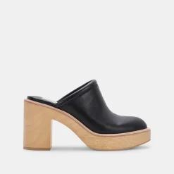 DOLCE VITA Mules & Clogs*Camdin Heels Black Leather